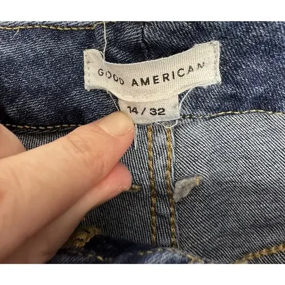 Good American Womens 14 Jeans Good Legs High Rise Skinny Medium Wash - Picture 3 of 10